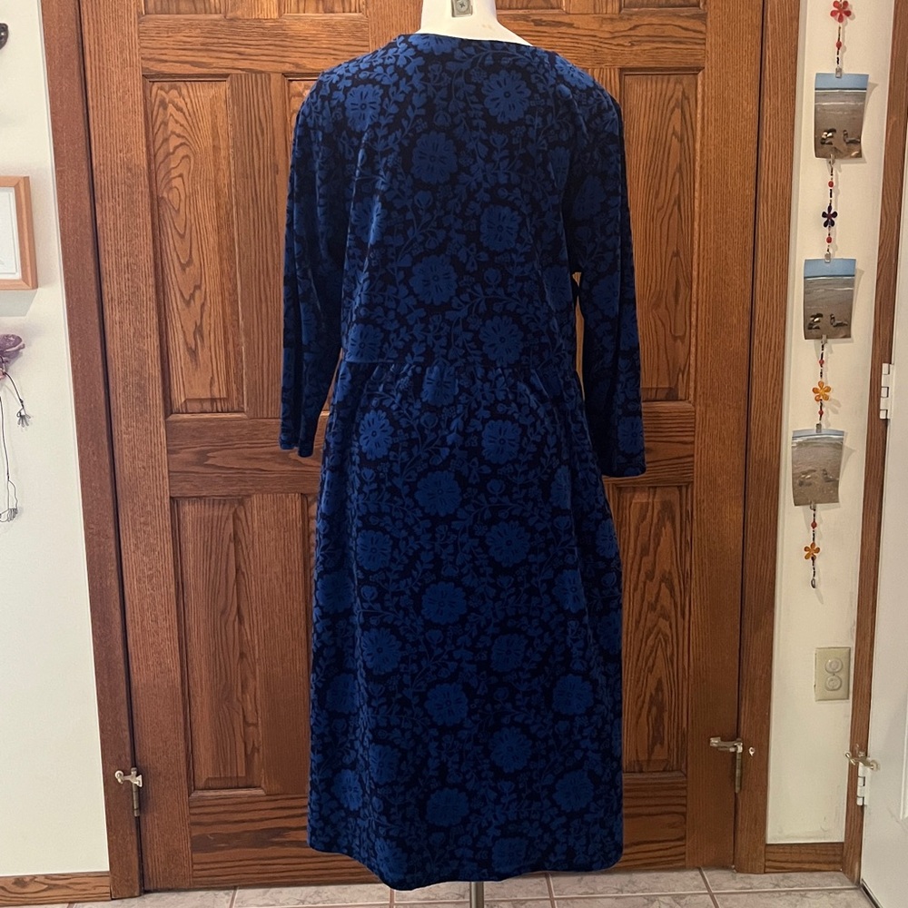 Gudrun Sjödén babydoll velour dress w/pockets XL - Picture 2 of 7